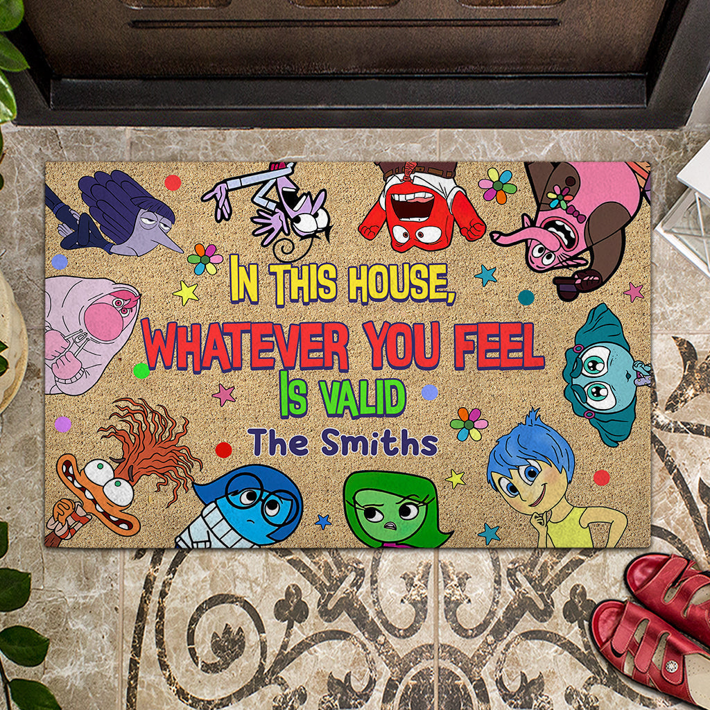 Personalized Family Doormat Whatever You Feel Is Valid Gift