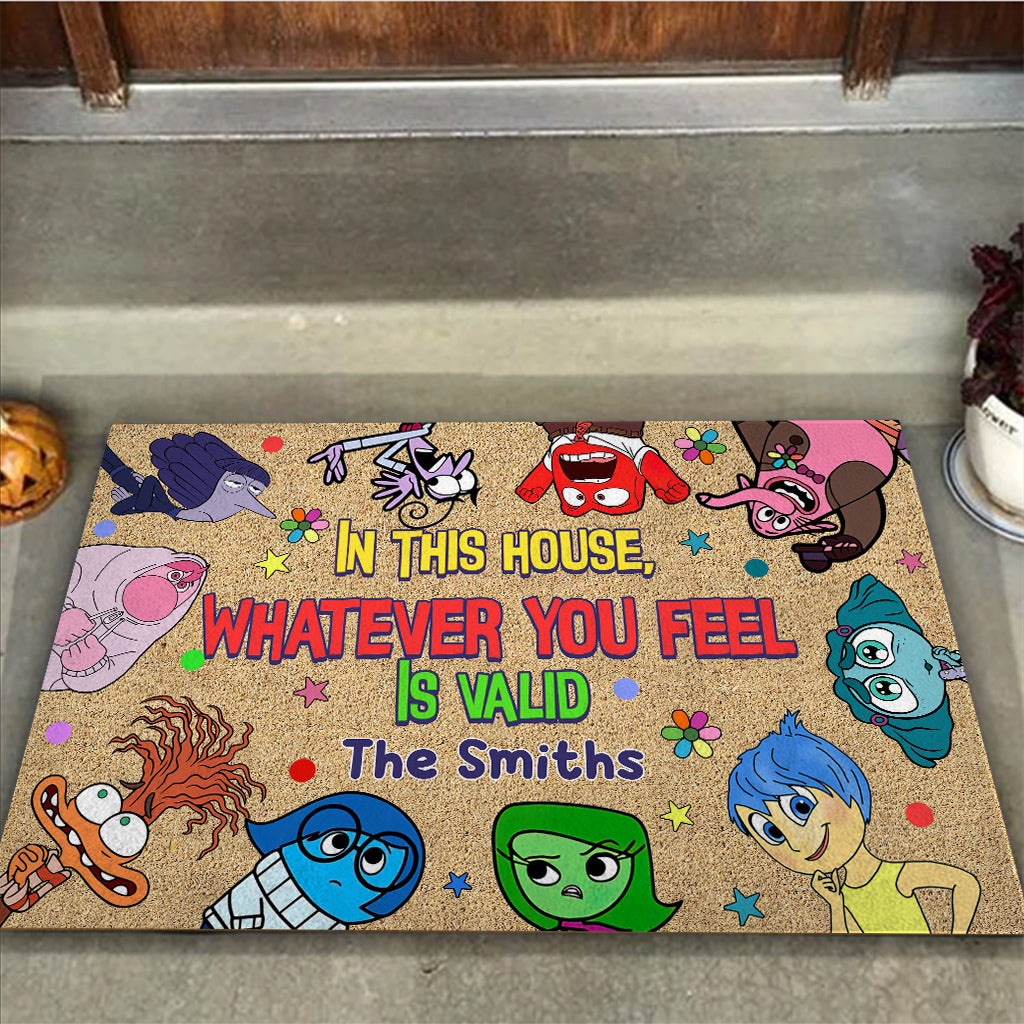 Personalized Family Doormat Whatever You Feel Is Valid Gift