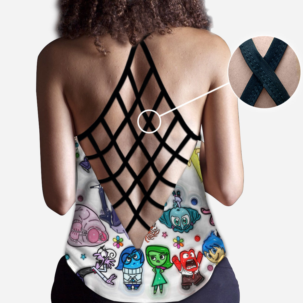 Personalized Cross Tank Top & Leggings Custom Name Gift for Her