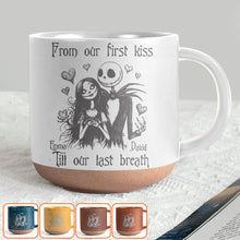 Load image into Gallery viewer, Personalized Nightmare Engraved Pottery Mug Custom Name Gift Idea

