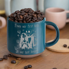 Load image into Gallery viewer, Personalized Nightmare Engraved Pottery Mug Custom Name Gift Idea
