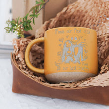 Load image into Gallery viewer, Personalized Nightmare Engraved Pottery Mug Custom Name Gift Idea
