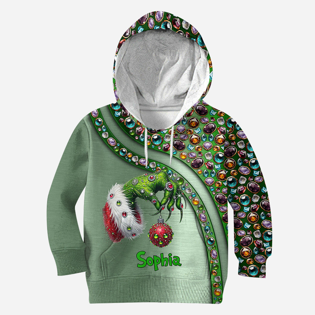 Personalized Grinch Christmas Hoodie & Leggings Custom Name Gift