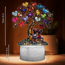 Load image into Gallery viewer, Personalized Love Tree Acrylic Light Base Custom Name Gift
