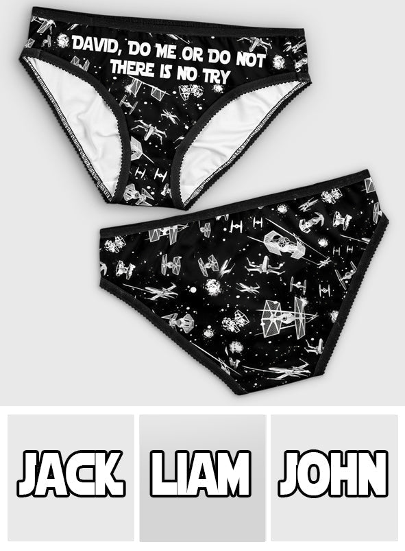 Personalized Lace Border Women Briefs Custom Text Gift for Her