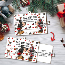 Load image into Gallery viewer, Personalized Sliding Ornament Custom Message Heart Design
