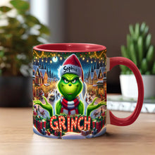 Load image into Gallery viewer, Personalized Christmas Accent Mug Custom Name Grinch Gift
