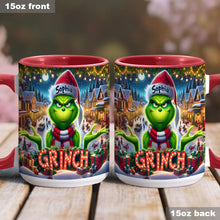 Load image into Gallery viewer, Personalized Christmas Accent Mug Custom Name Grinch Gift
