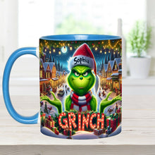 Load image into Gallery viewer, Personalized Christmas Accent Mug Custom Name Grinch Gift
