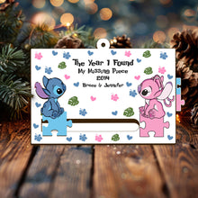 Load image into Gallery viewer, Personalized Sliding Ornament Ohana Gift for Couples
