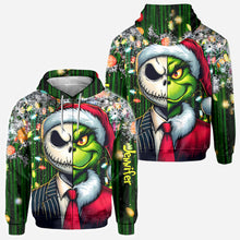 Load image into Gallery viewer, Personalized Grinch All-Over Shirt Custom Gift for Christmas
