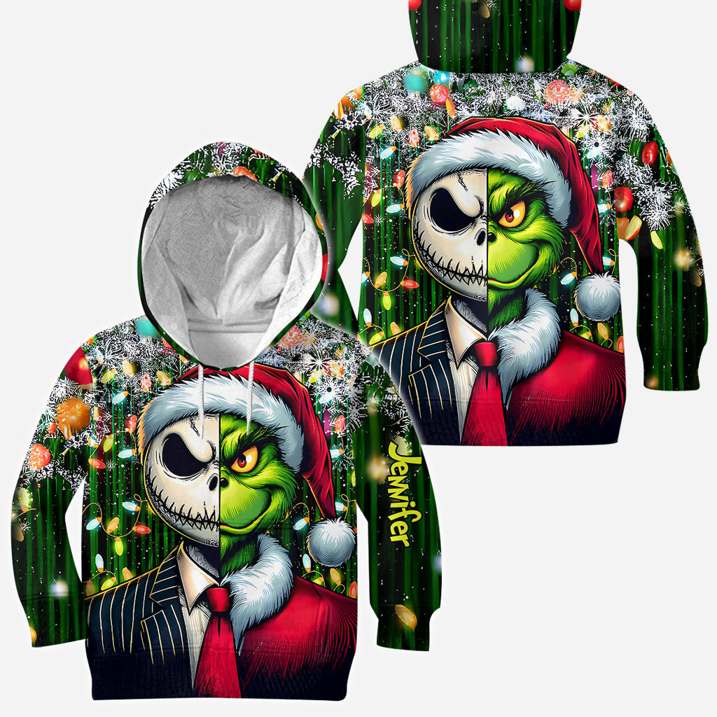 Personalized Grinch All-Over Shirt Custom Gift for Christmas