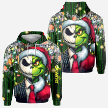 Load image into Gallery viewer, Personalized Grinch All-Over Shirt Custom Gift for Christmas
