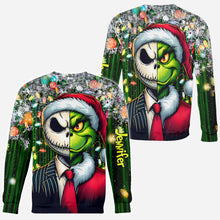 Load image into Gallery viewer, Personalized Grinch All-Over Shirt Custom Gift for Christmas
