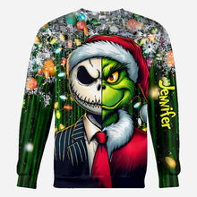 Load image into Gallery viewer, Personalized Grinch All-Over Shirt Custom Gift for Christmas
