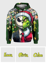 Load image into Gallery viewer, Personalized Grinch All-Over Shirt Custom Gift for Christmas
