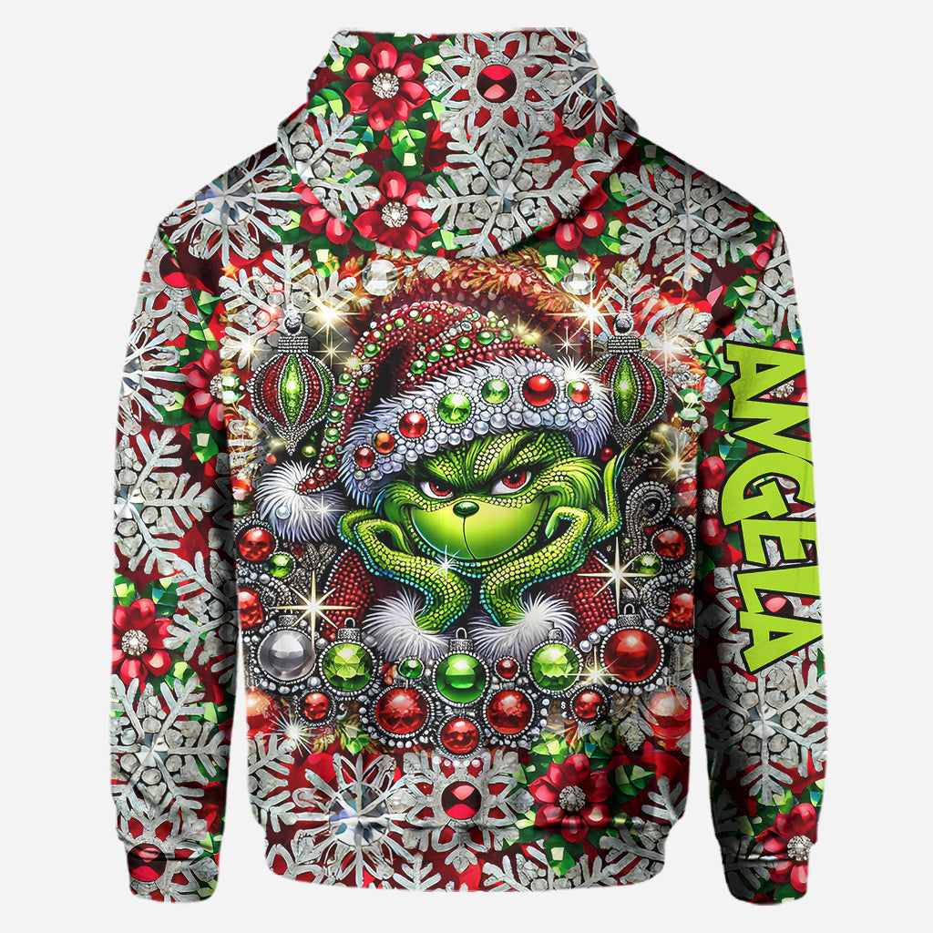 Personalized Grinch Hoodie & Leggings Christmas Gift for Family