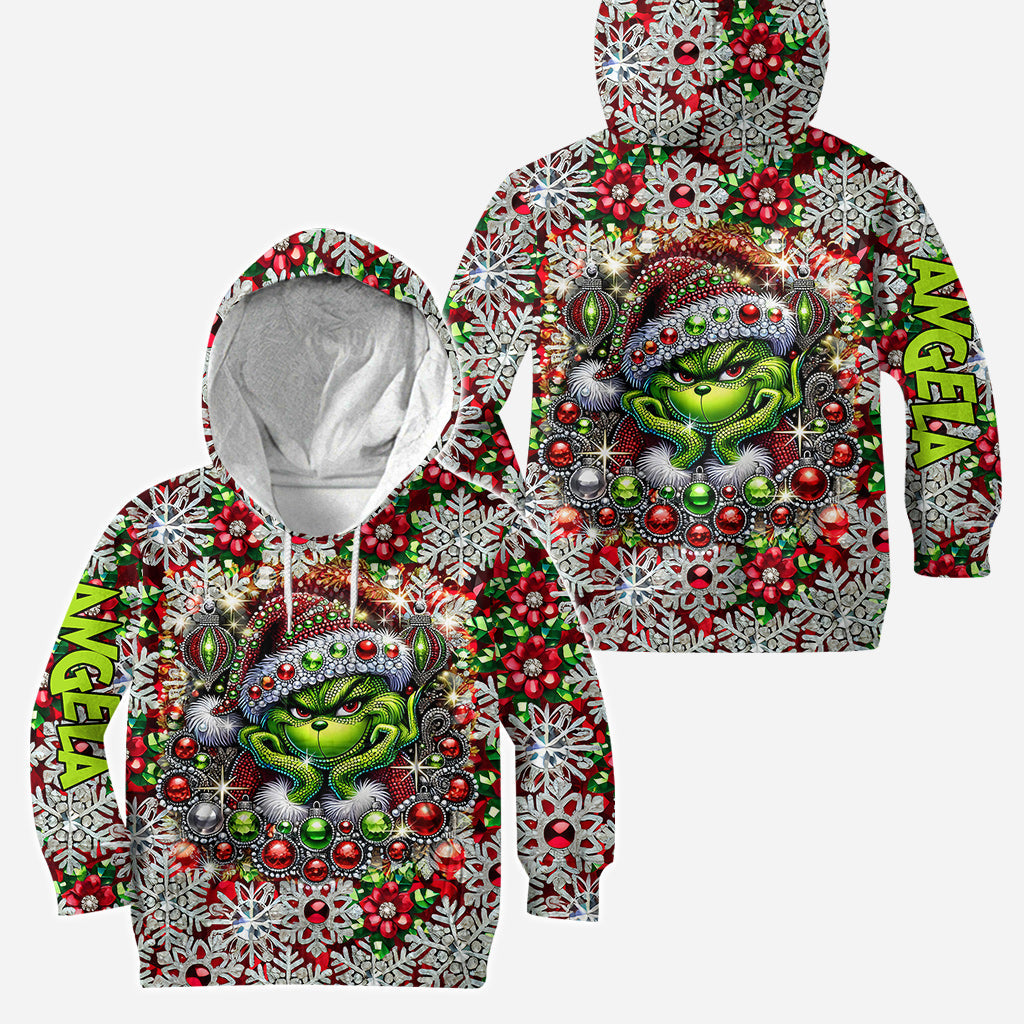 Personalized Grinch Hoodie & Leggings Christmas Gift for Family