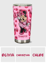 Load image into Gallery viewer, Personalized Cute Mouse Tumbler Custom Name Gift for Her

