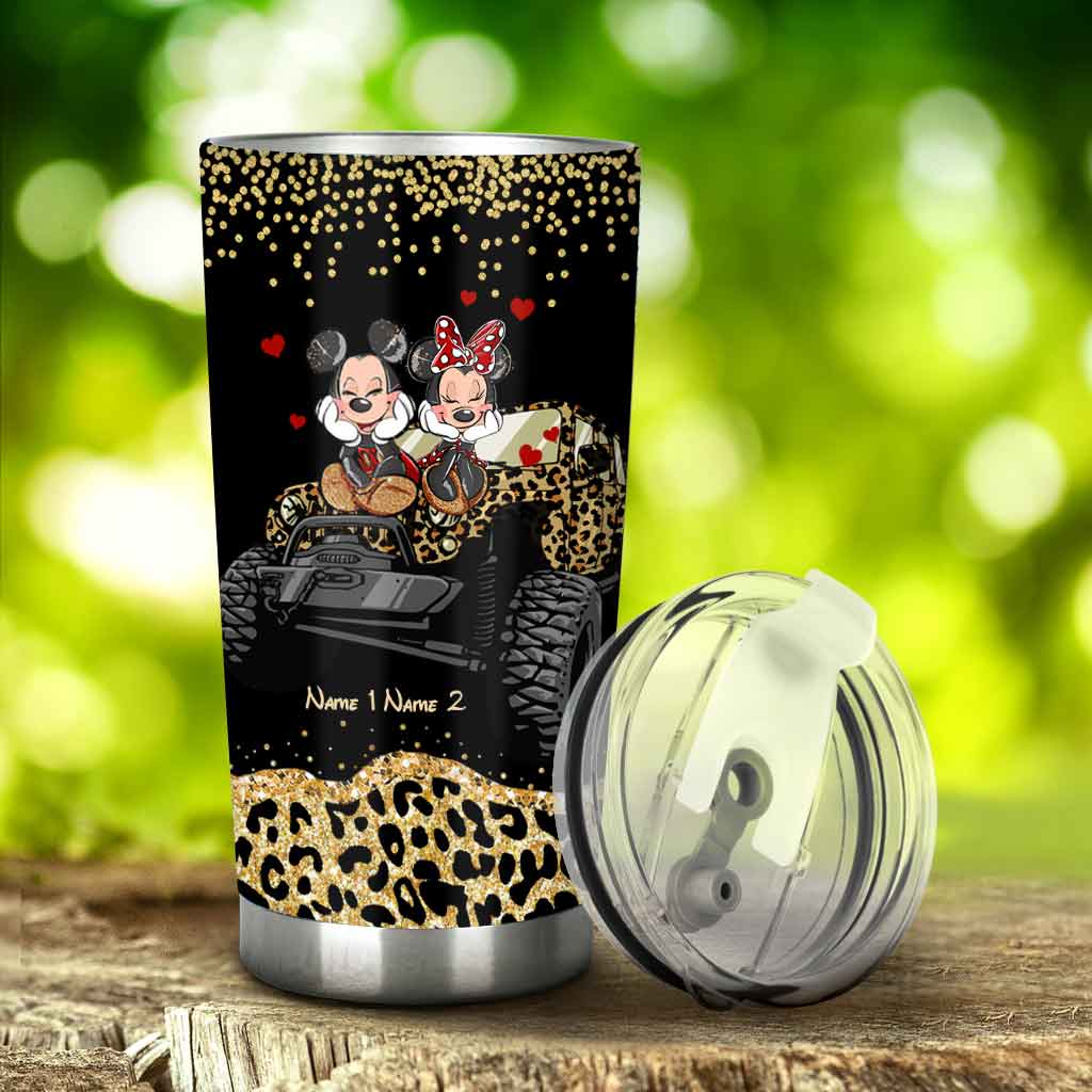 Personalized Couple Tumbler with 3D Print Custom Names Gift