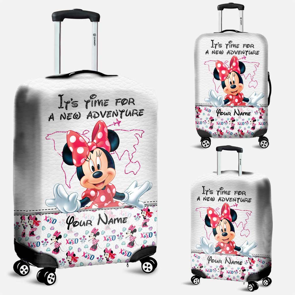 Personalized Mouse Luggage Cover Custom Name Travel Gift