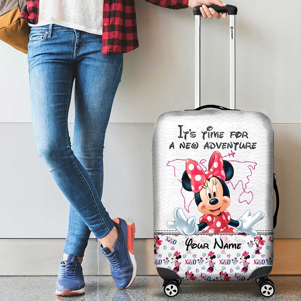 Personalized Mouse Luggage Cover Custom Name Travel Gift
