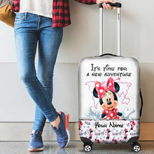 Load image into Gallery viewer, Personalized Mouse Luggage Cover Custom Name Travel Gift
