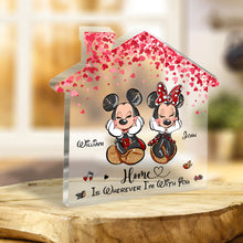 Load image into Gallery viewer, Personalized Home Is Wherever I'm With You Acrylic Plaque Gift for Couple
