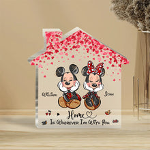Load image into Gallery viewer, Personalized Home Is Wherever I'm With You Acrylic Plaque Gift for Couple
