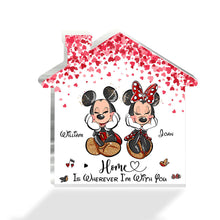 Load image into Gallery viewer, Personalized Home Is Wherever I'm With You Acrylic Plaque Gift for Couple
