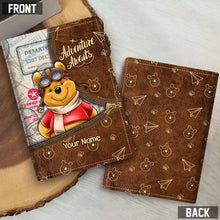 Load image into Gallery viewer, Personalized Mouse Passport Holder Custom Name Travel Gift
