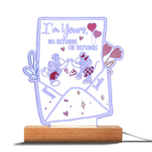 Load image into Gallery viewer, Personalized Couple Mouse Shaped Light Plaque Base with Custom Names Gift
