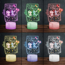 Load image into Gallery viewer, Personalized Ohana Shaped LED Plaque Light Base for Couples
