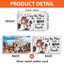 Load image into Gallery viewer, Personalized Metal Wallet Insert Card Custom Message Gift for Partner
