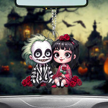 Load image into Gallery viewer, Personalized Horror Couple Car Ornament Custom Name Gift
