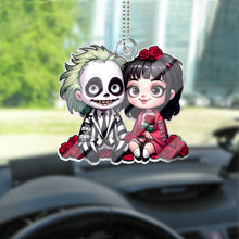 Load image into Gallery viewer, Personalized Horror Couple Car Ornament Custom Name Gift
