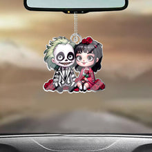 Load image into Gallery viewer, Personalized Horror Couple Car Ornament Custom Name Gift
