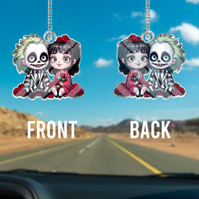 Load image into Gallery viewer, Personalized Horror Couple Car Ornament Custom Name Gift
