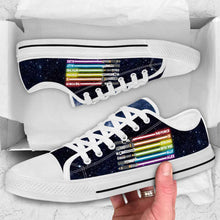 Load image into Gallery viewer, Personalized LGBT Support Low Top Shoes Custom Name Gift
