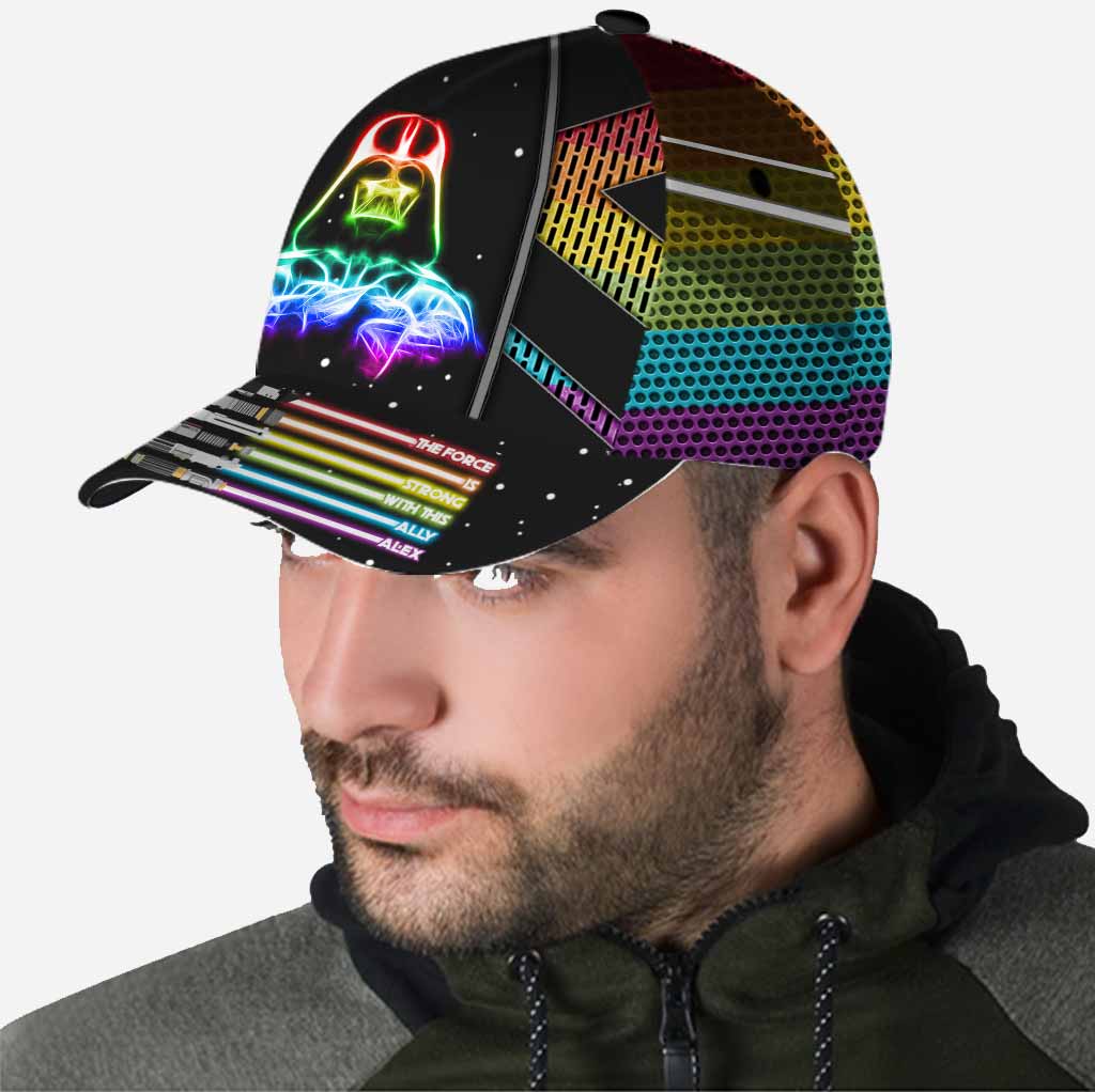 Personalized LGBT Support Cap with Custom Name - Classic Snapback Hat