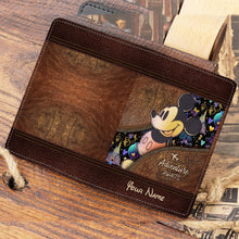 Load image into Gallery viewer, Personalized Magic Mouse Ears Passport Holder Custom Name Gift
