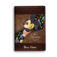 Load image into Gallery viewer, Personalized Magic Mouse Ears Passport Holder Custom Name Gift
