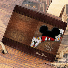 Load image into Gallery viewer, Personalized Magic Mouse Ears Passport Holder Gift for Travel
