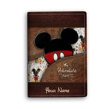 Load image into Gallery viewer, Personalized Magic Mouse Ears Passport Holder Gift for Travel
