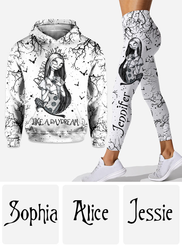 Personalized Nightmare Hoodie and Leggings Unique Gift for Her