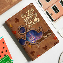 Load image into Gallery viewer, Personalized Disney Passport Holder Custom Name Travel Gift
