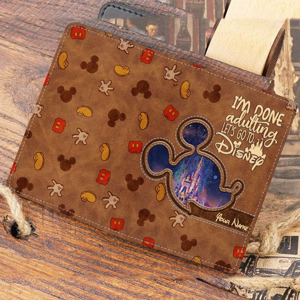 Personalized Disney Passport Holder Custom Name Travel Gift