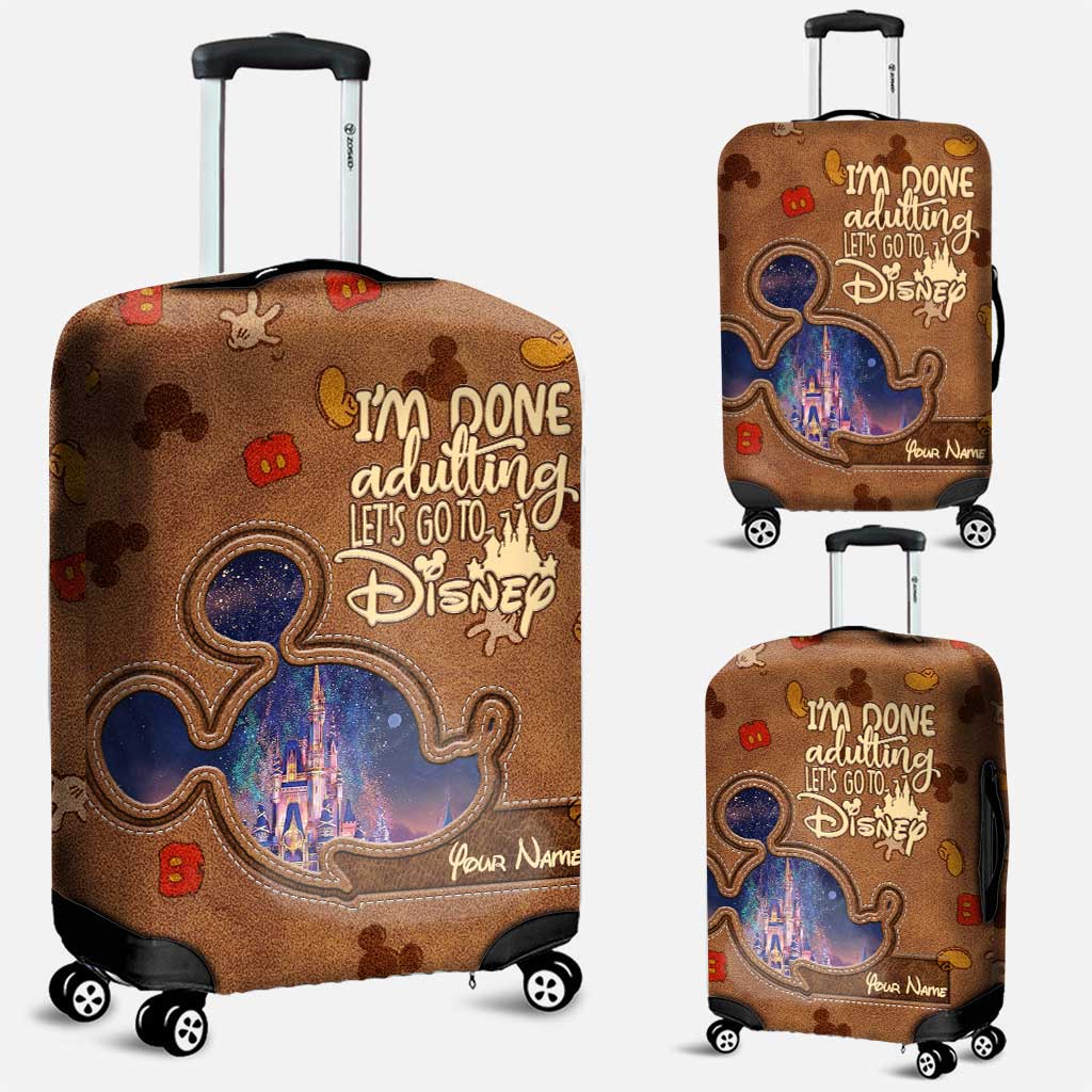 Personalized Disney Luggage Cover Custom Name Travel Gift