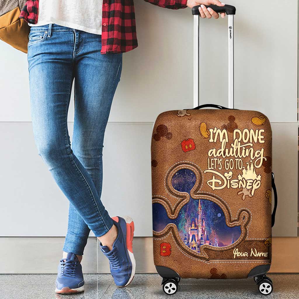 Personalized Disney Luggage Cover Custom Name Travel Gift
