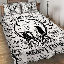 Load image into Gallery viewer, Personalized Nightmare Before Christmas Quilt Set for Couples
